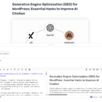 Curated LLMs.txt screeshot post/page editor